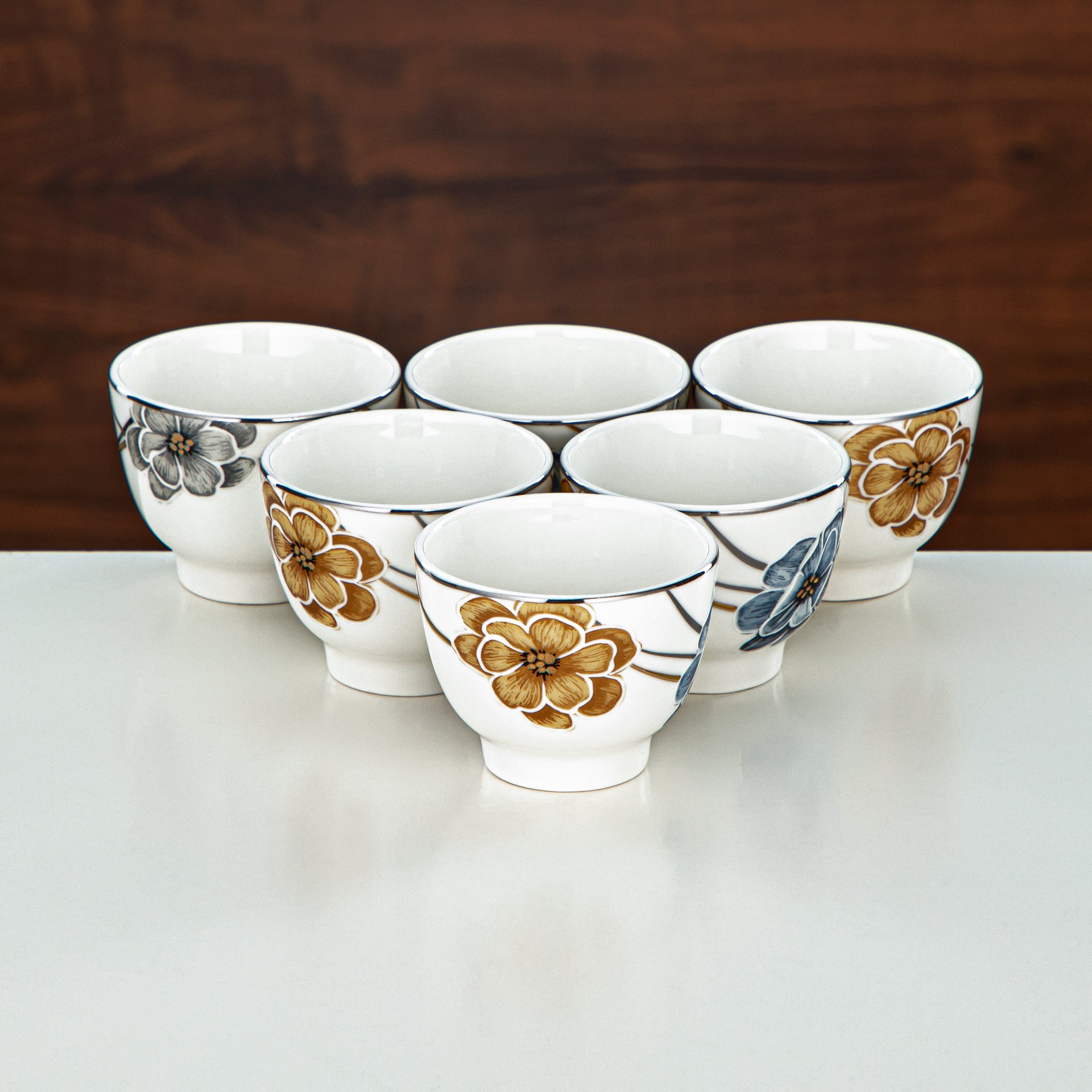 طقم ترامس المرجان 20 قطعة | فضي وذهبي 1L + 1L (GOK-S-S-G + 18PCS-12256-3) – تقديم أنيق | التجمعات، المناسبات الخاصة، رمضان، عيد