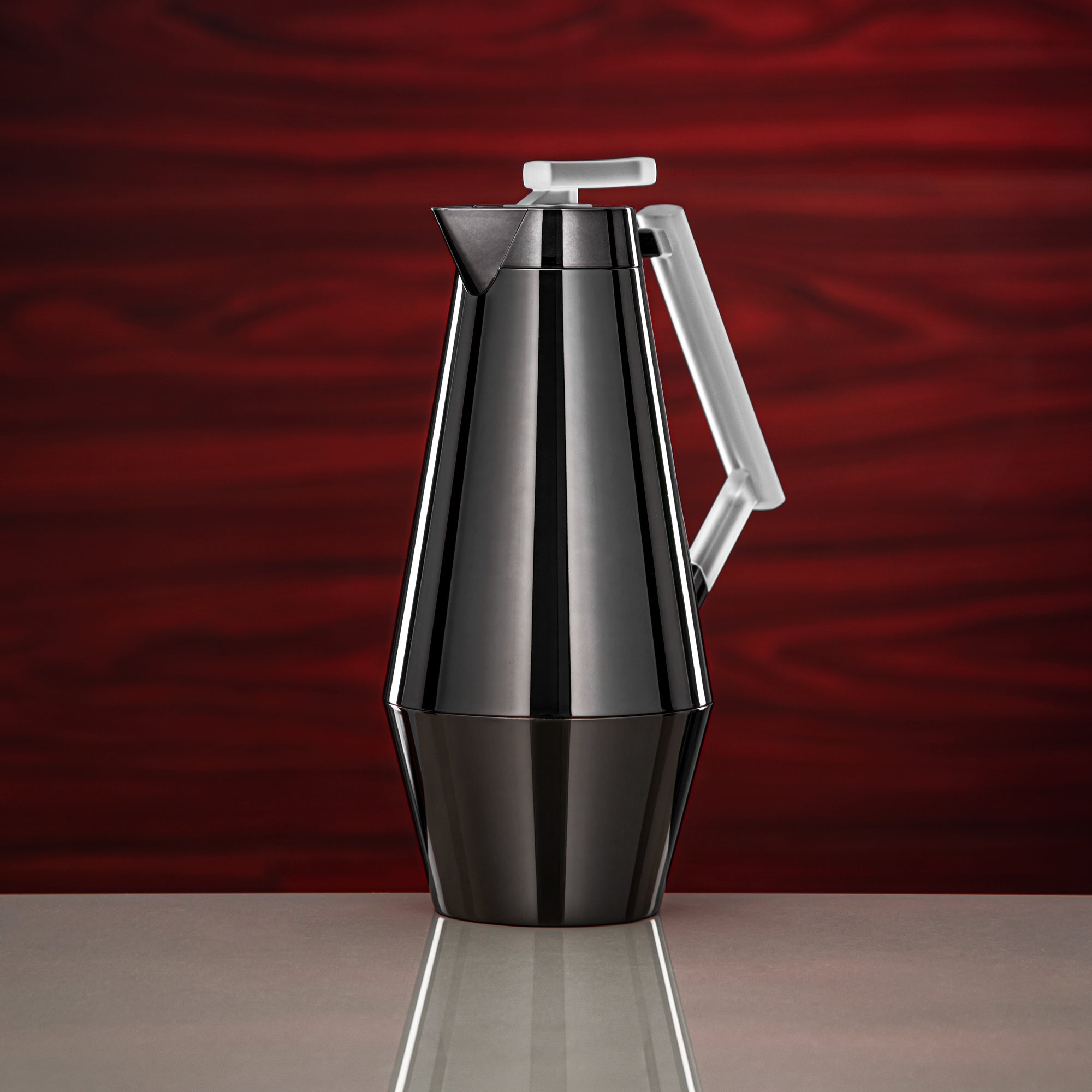 المرجان طقم ترامس 0.7L و1L لون أسود معدني وثلجي