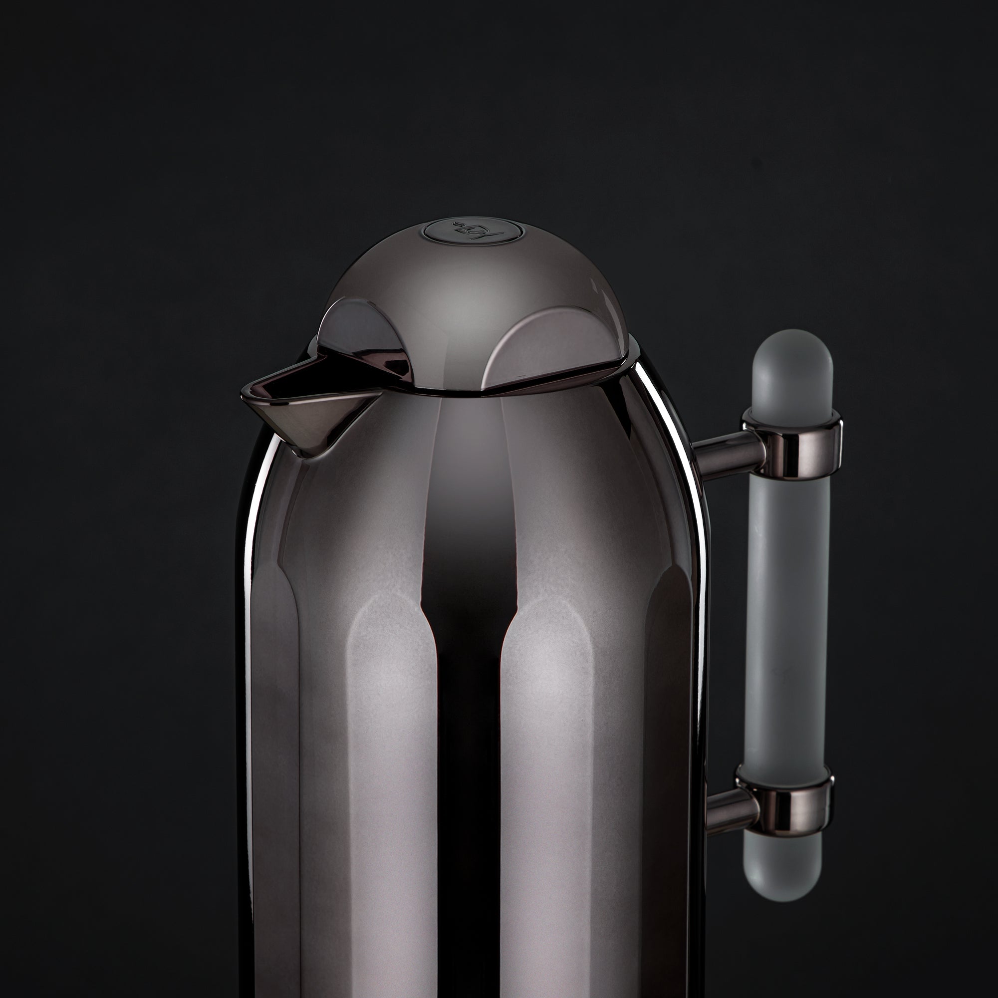 Almarjan Vacuum Flask Set Gun Black with Frost Handle 1L + 1L (FG211-AB-100 GBL/FA) – Elegant Serving | Ramadan & Gatherings