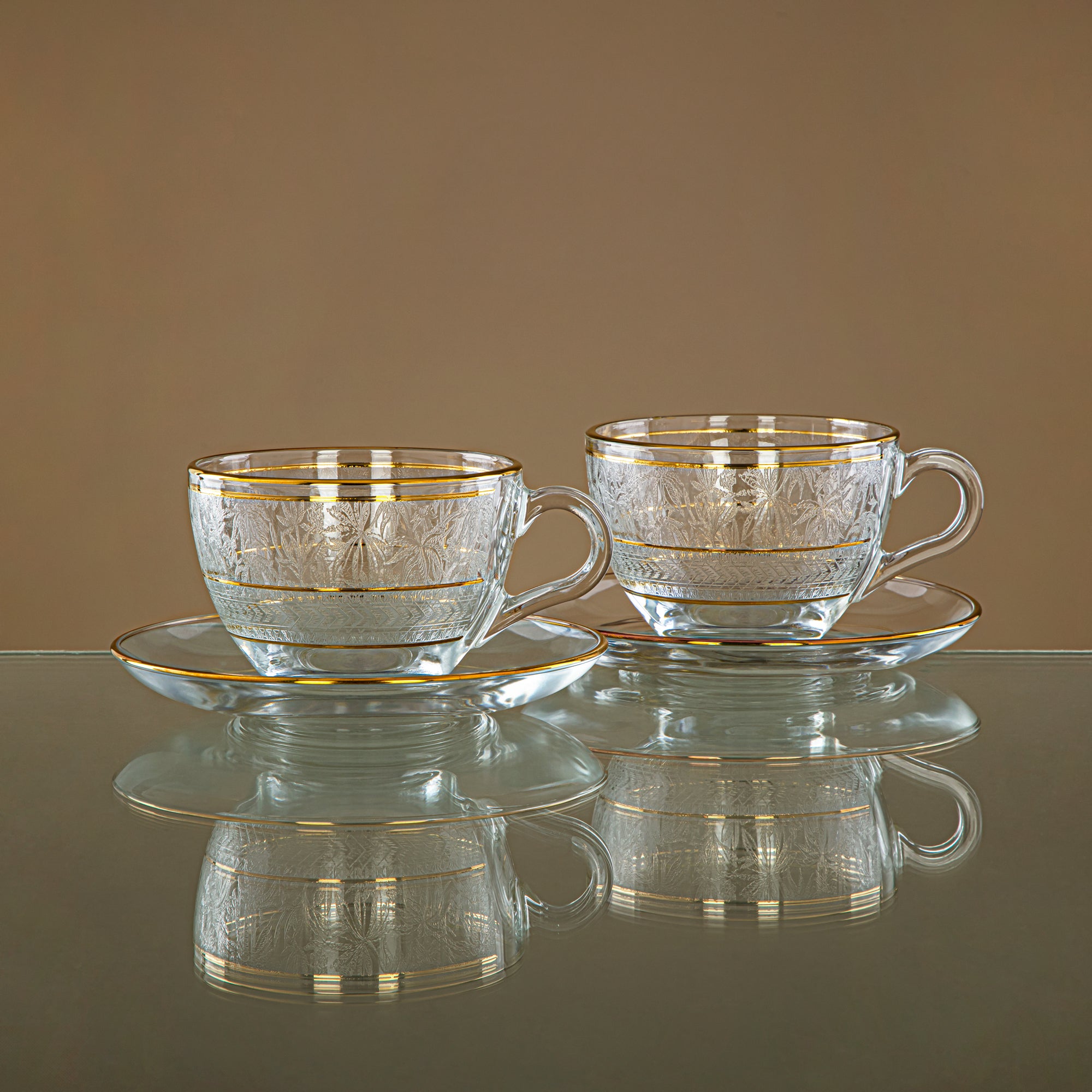 Combi 6 Pieces Glass Cappuccino Cup Set - G1056AZ-35/CD
