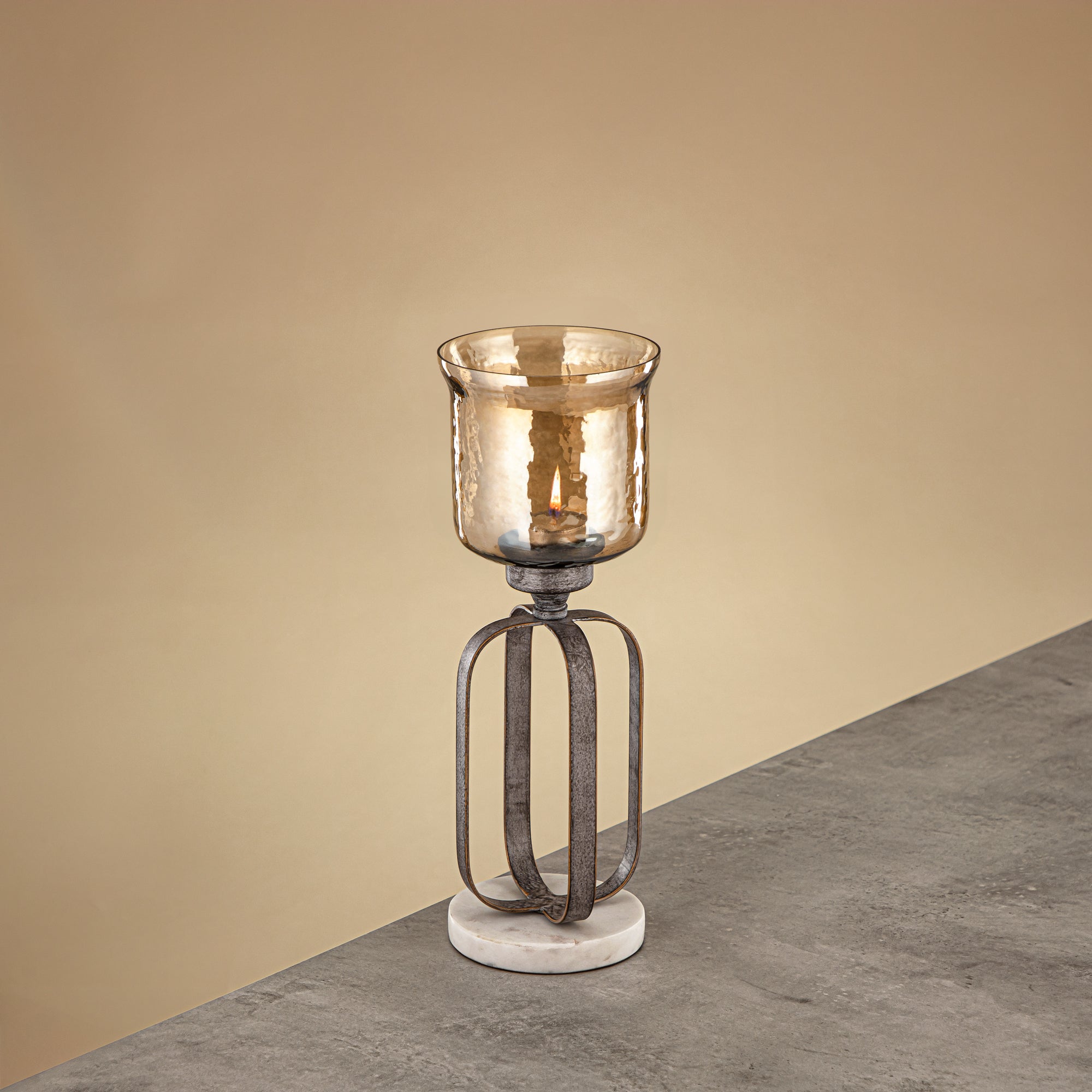 Almarjan Votive Holder 32cm Silver