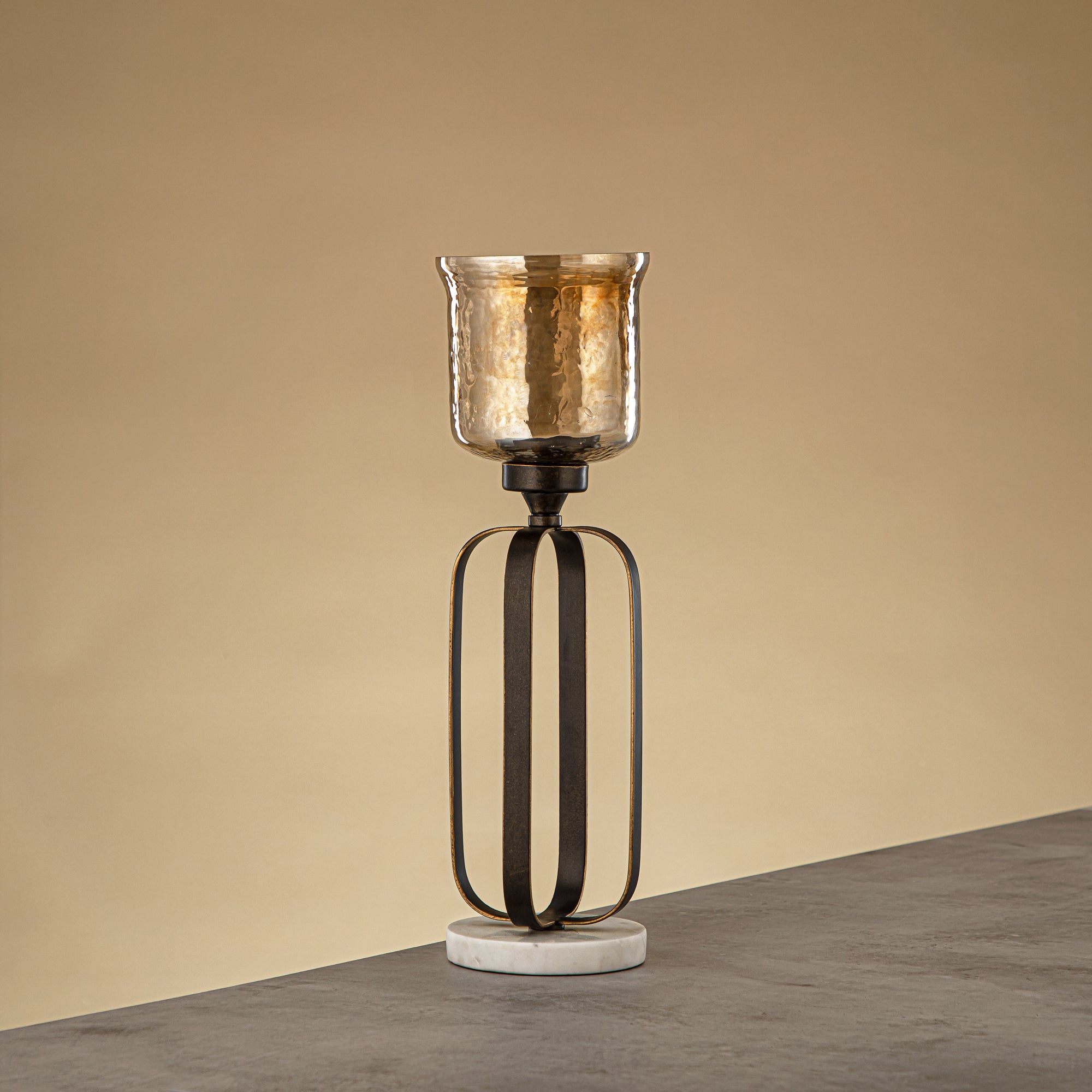 حامل شموع المرجان 37 سم برونزي داكن