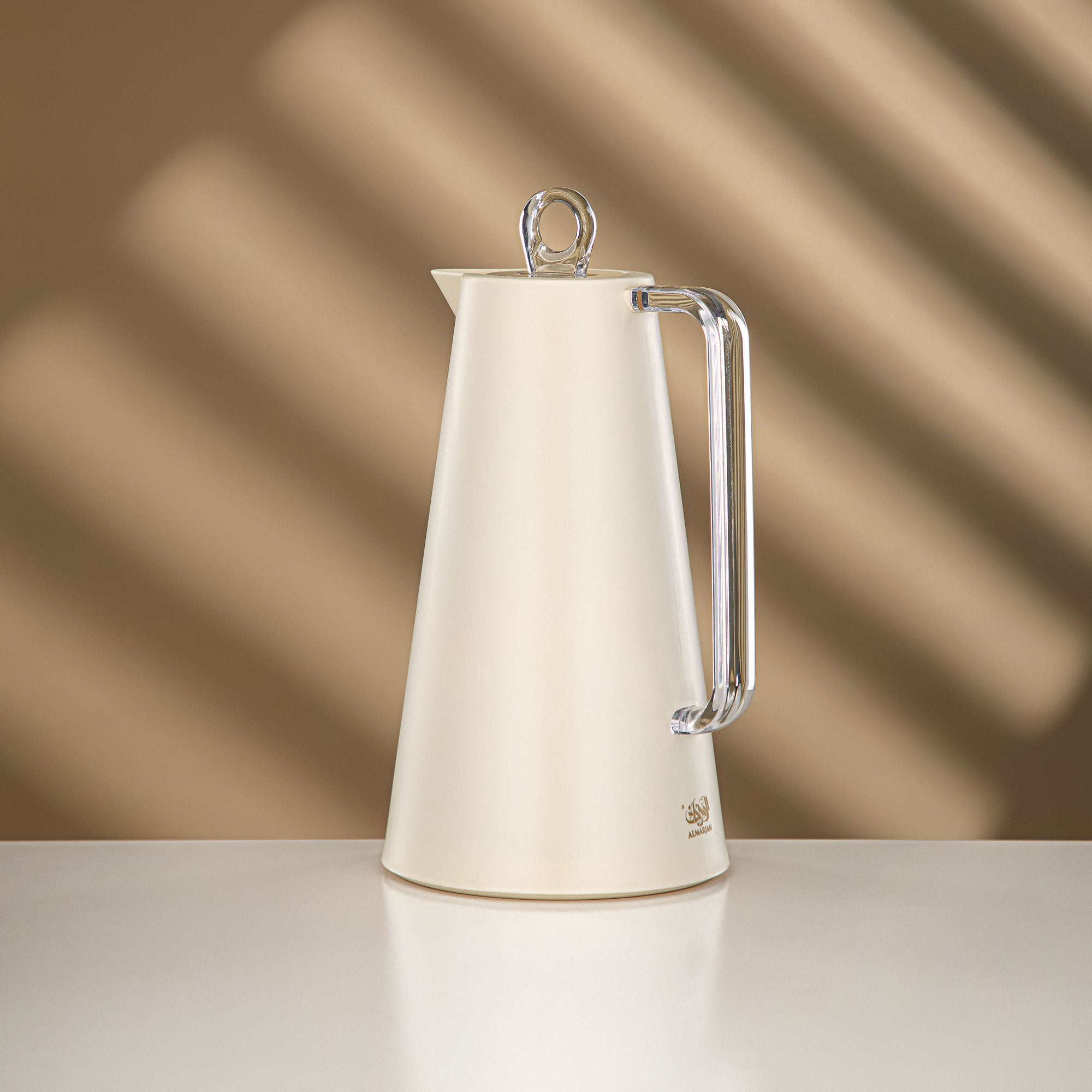 طقم ترامس المرجان عاجي وشفاف