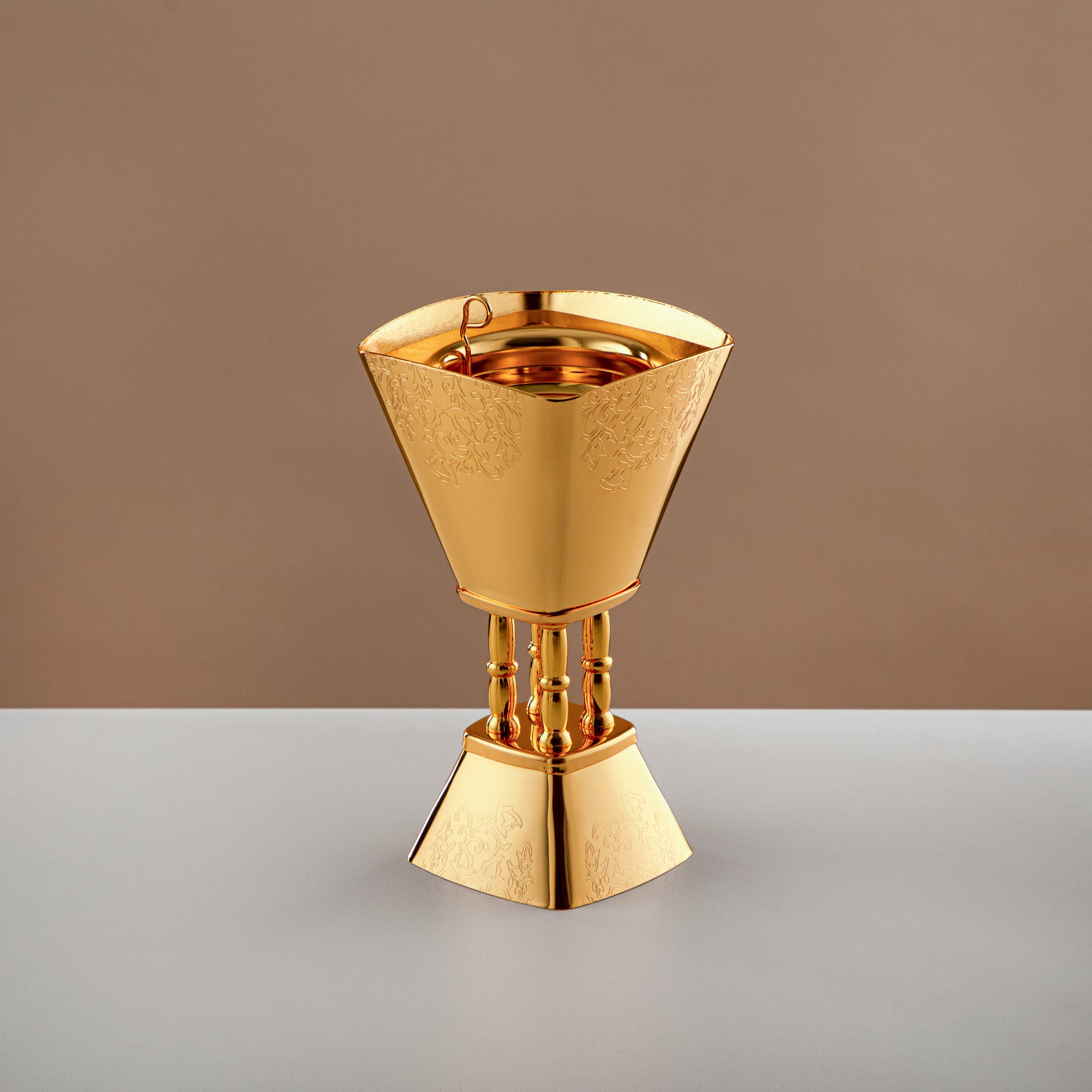 مبخرة المرجان ذهبي، متوسط (HT2408014) مبخرة عود