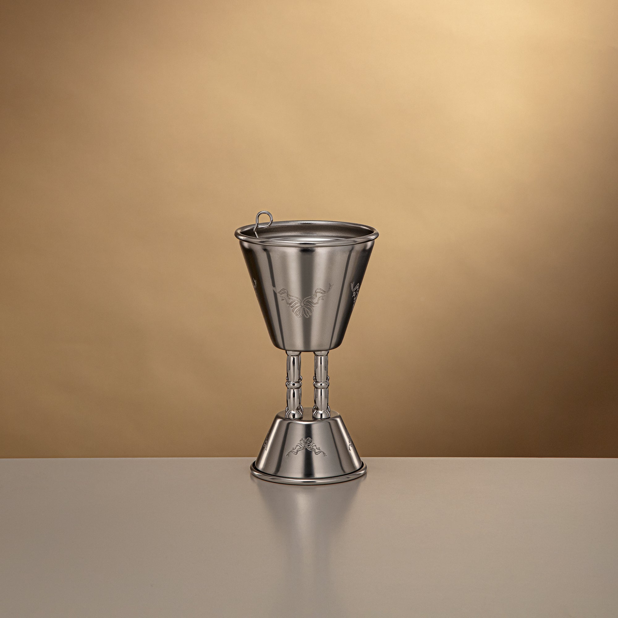 Almarjan 18 CM Incense Burner Matte Nickel - HT2506092