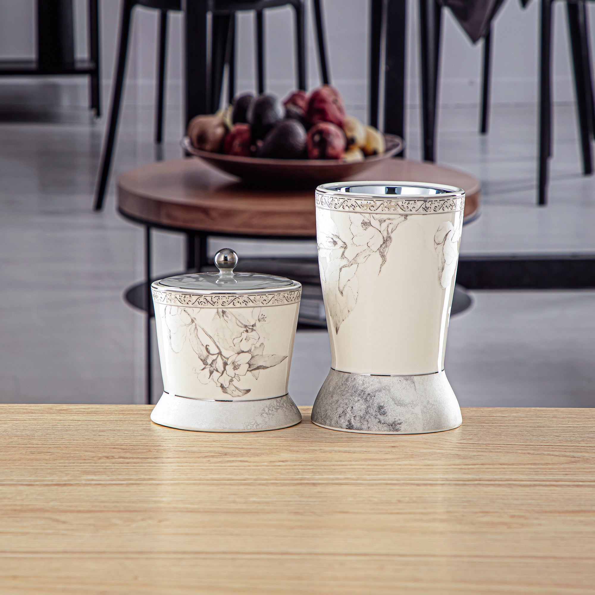 طقم مبخرة المرجان 3 قطع بورسلين - 8588