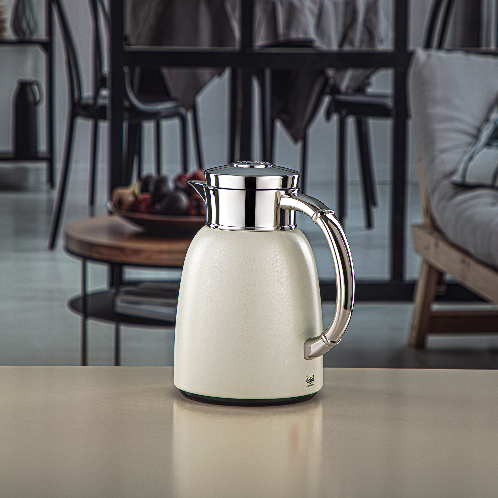 ترمس المرجان 0.65 لتر، ابيض وفضي - QVC-0650Q330YZC