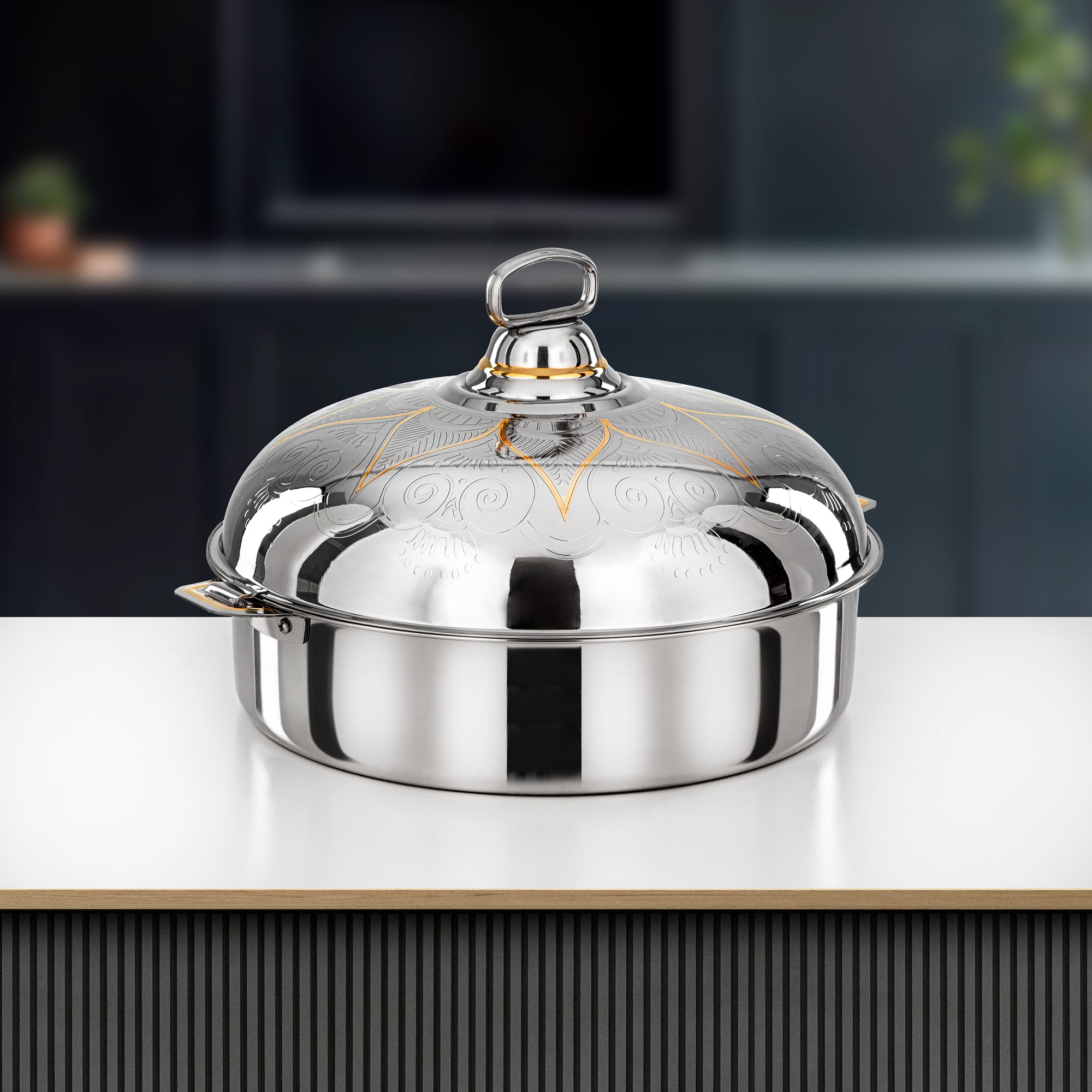 حرارات المرجان 40 سم فضي وذهبي