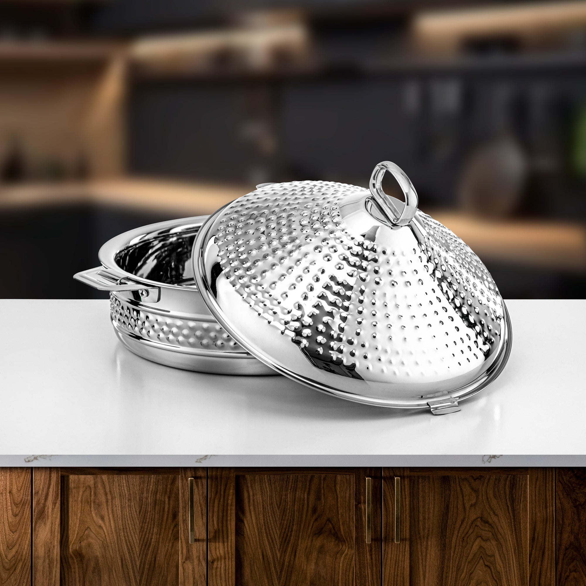 Almarjan Hot Pot Stainless Steel 30cm Silver – Abeer