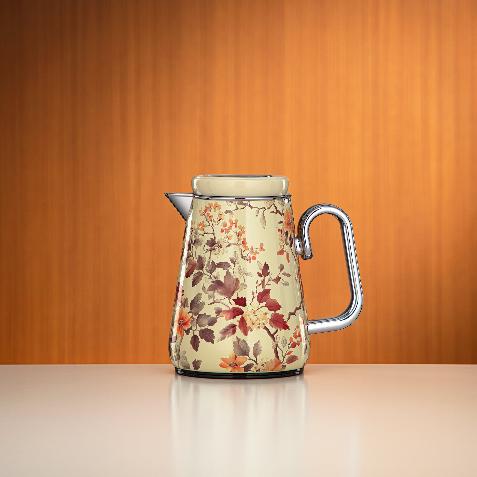 ترمس المرجان 0.35 لتر مزخرف وفضي