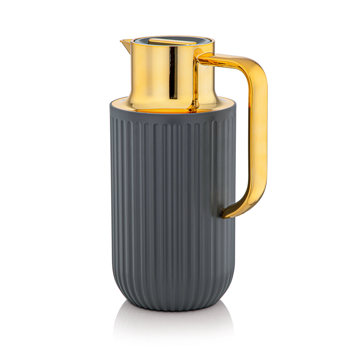 Almarjan 1.6 Liter Vacuum Flask Matt Grey & Gold - 2C122-160 MG/G
