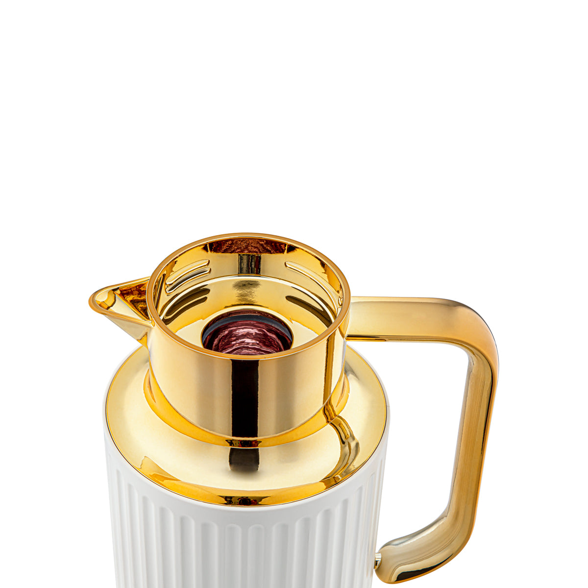 Almarjan 1.6 Liter Vacuum Flask Matt Ivory & Gold - 2C122-160 MIV/G