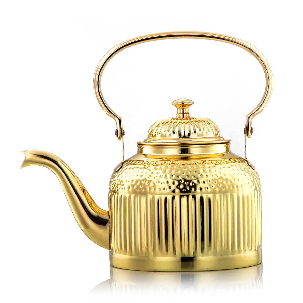 Almarjan 2 Liter Maraba'a Collection Stainless Steel Tea Kettle Gold - STS0010694