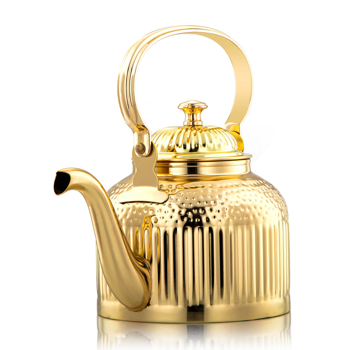 Almarjan 2 Liter Maraba'a Collection Stainless Steel Tea Kettle Gold - STS0010694