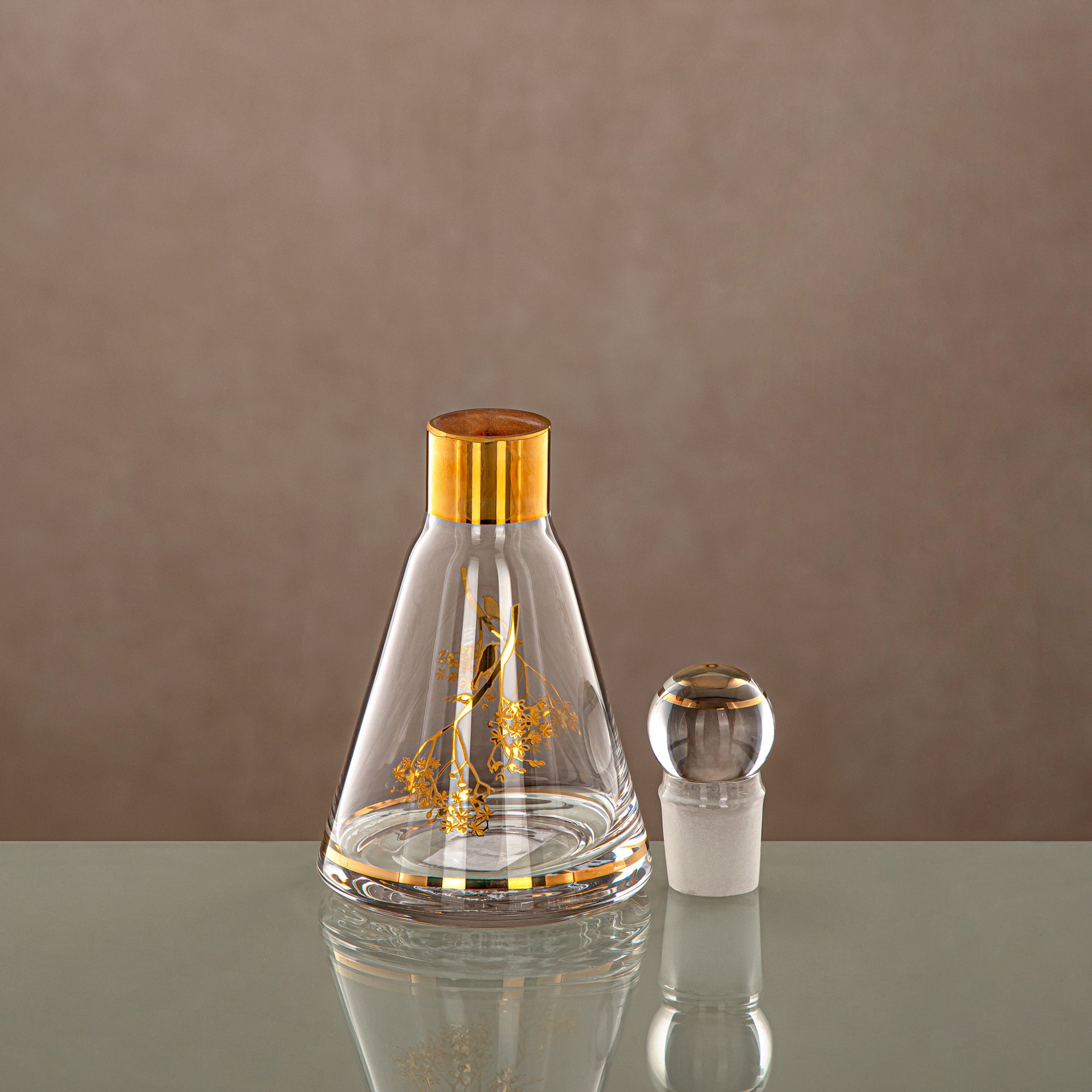 زجاجة عطر المرجان شفافة وذهبية 14 تولة (0864P-XQZT-GLD) التجمعات، المناسبات الخاصة، رمضان، العيد