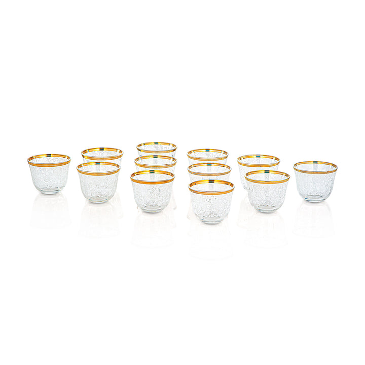 Almarjan 50 ML Glass Cawa Cup - 1013B-WRT