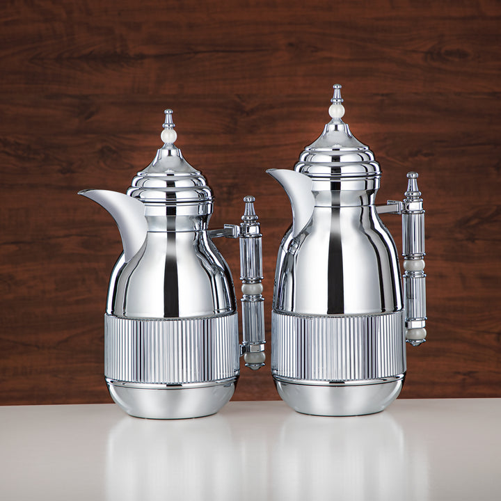 Almarjan 2 Pieces Vacuum Flask Set Silver - CALD-FCE