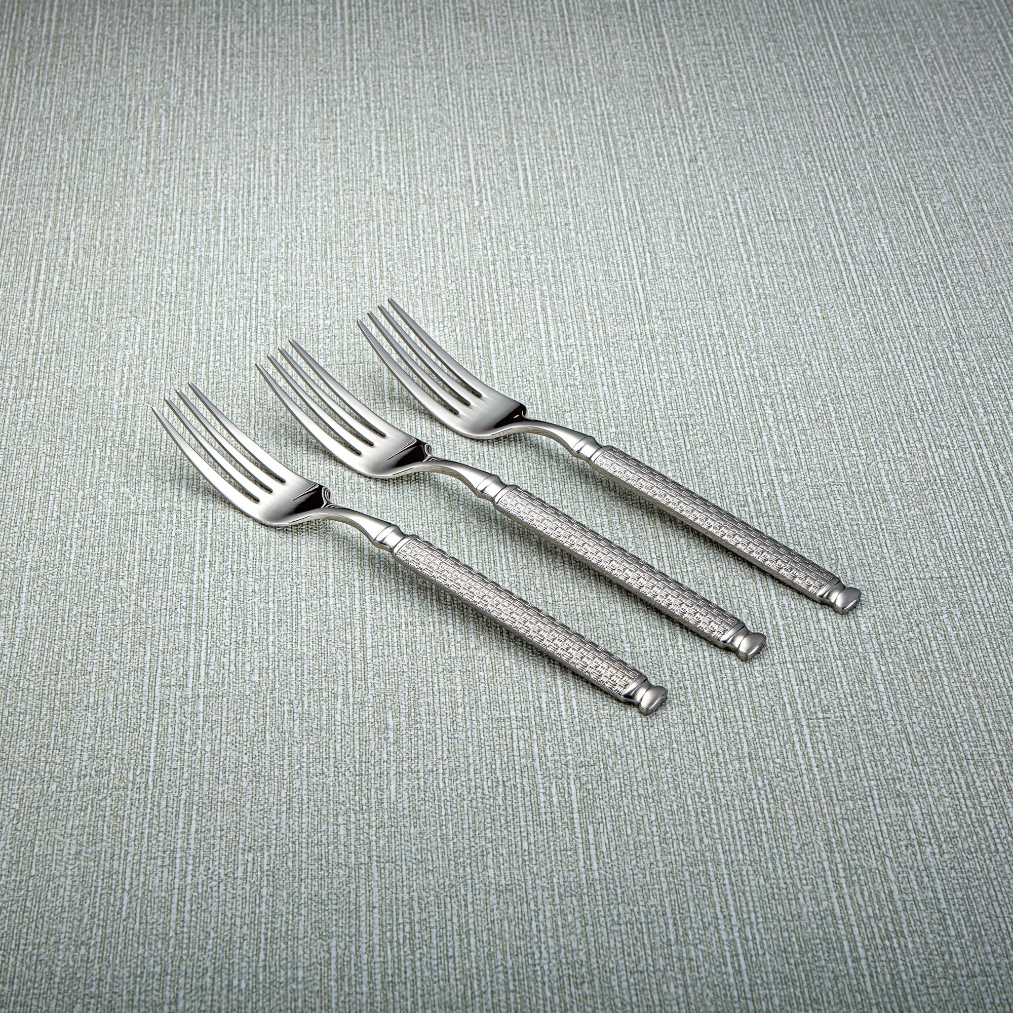 Almarjan Stainless Steel 3 Pieces Dinner Fork Set Silver - CUT0010282