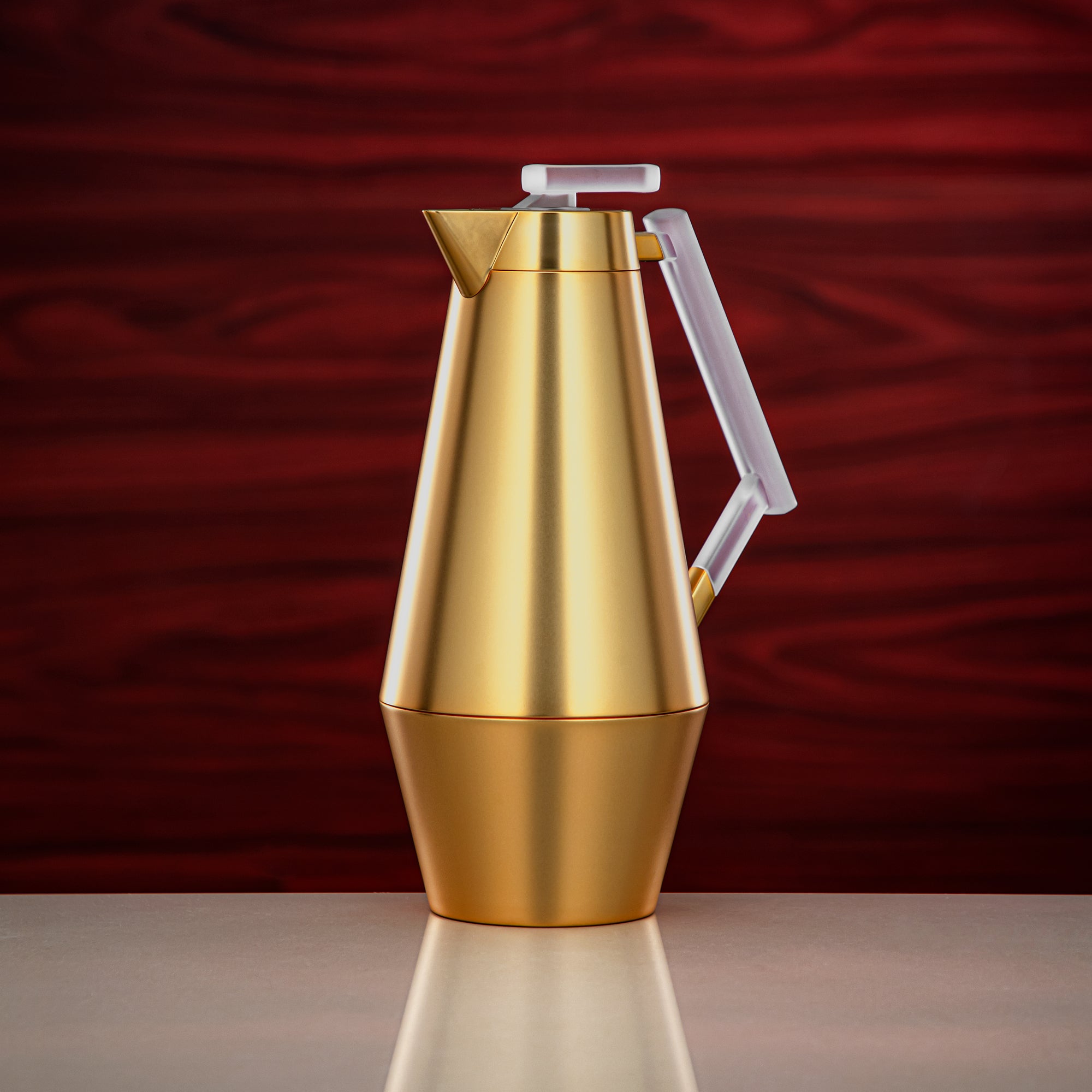 المرجان طقم ترامس 0.7 لتر و1 لتر ذهبي غير لامع وفروست