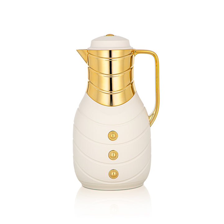 Almarjan 2 Pieces Vacuum Flask Set Soft Ivory & Gold - FG203AB-100 MIV/G