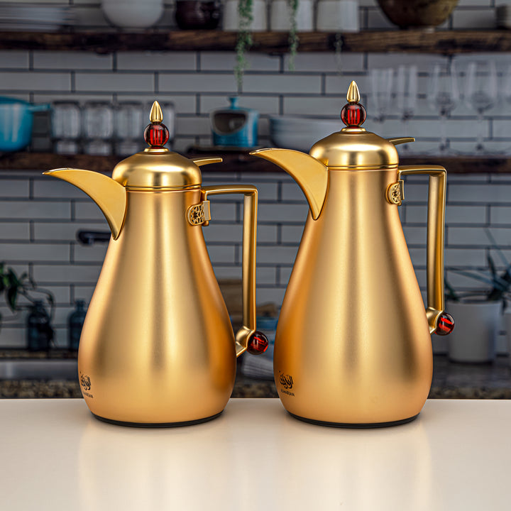 Almarjan 2 Pieces Vacuum Flask Set Matt Gold - FG803-070/100 MAR/MG