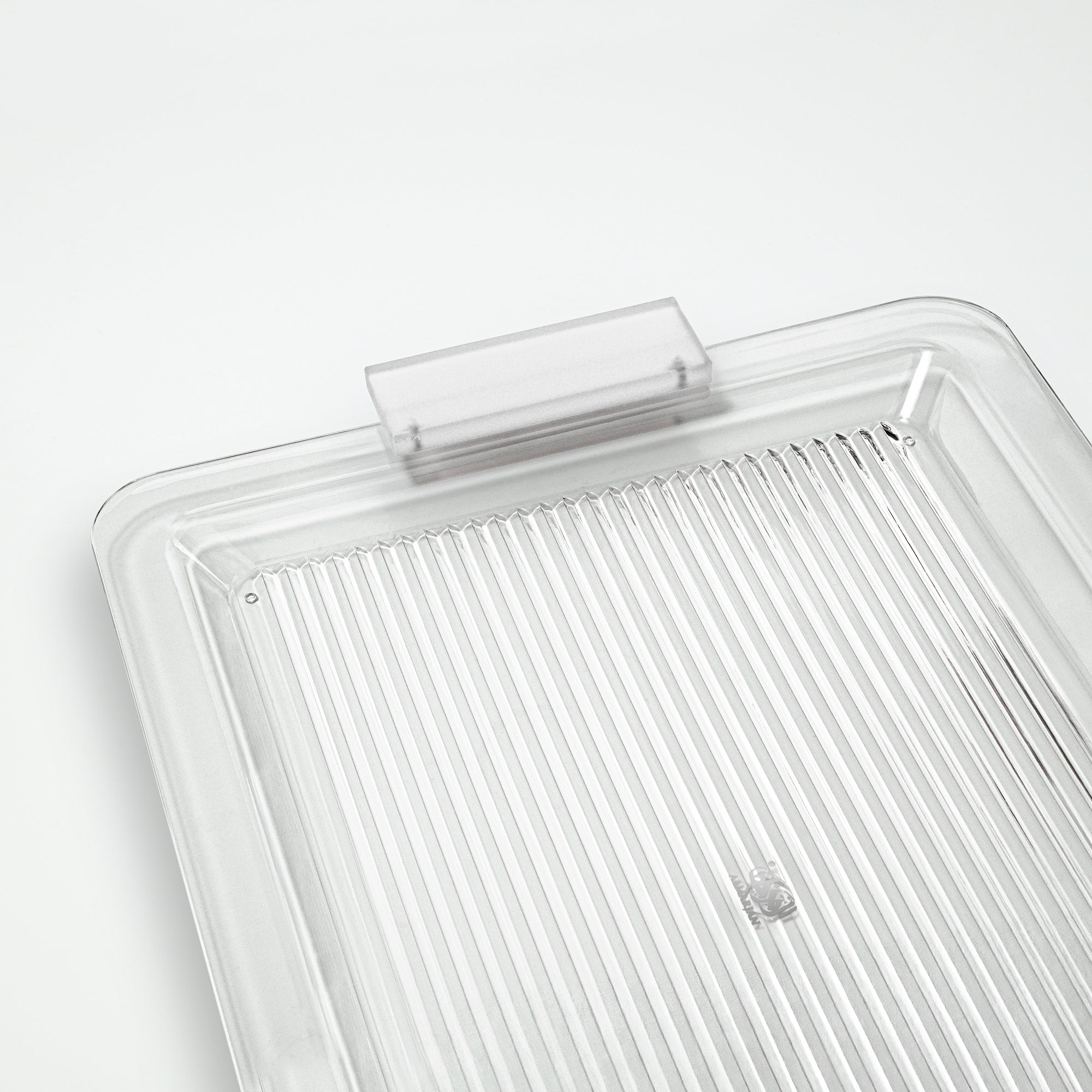 Almarjan Acrylic Tray 50cm Clear with Frost Handles