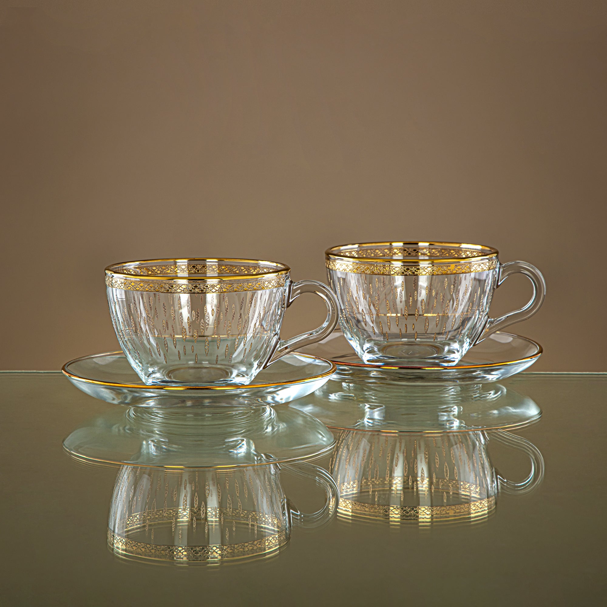 Combi 6 Pieces Glass  Cappuccino Cup Set - G1013/1Z-35/CD