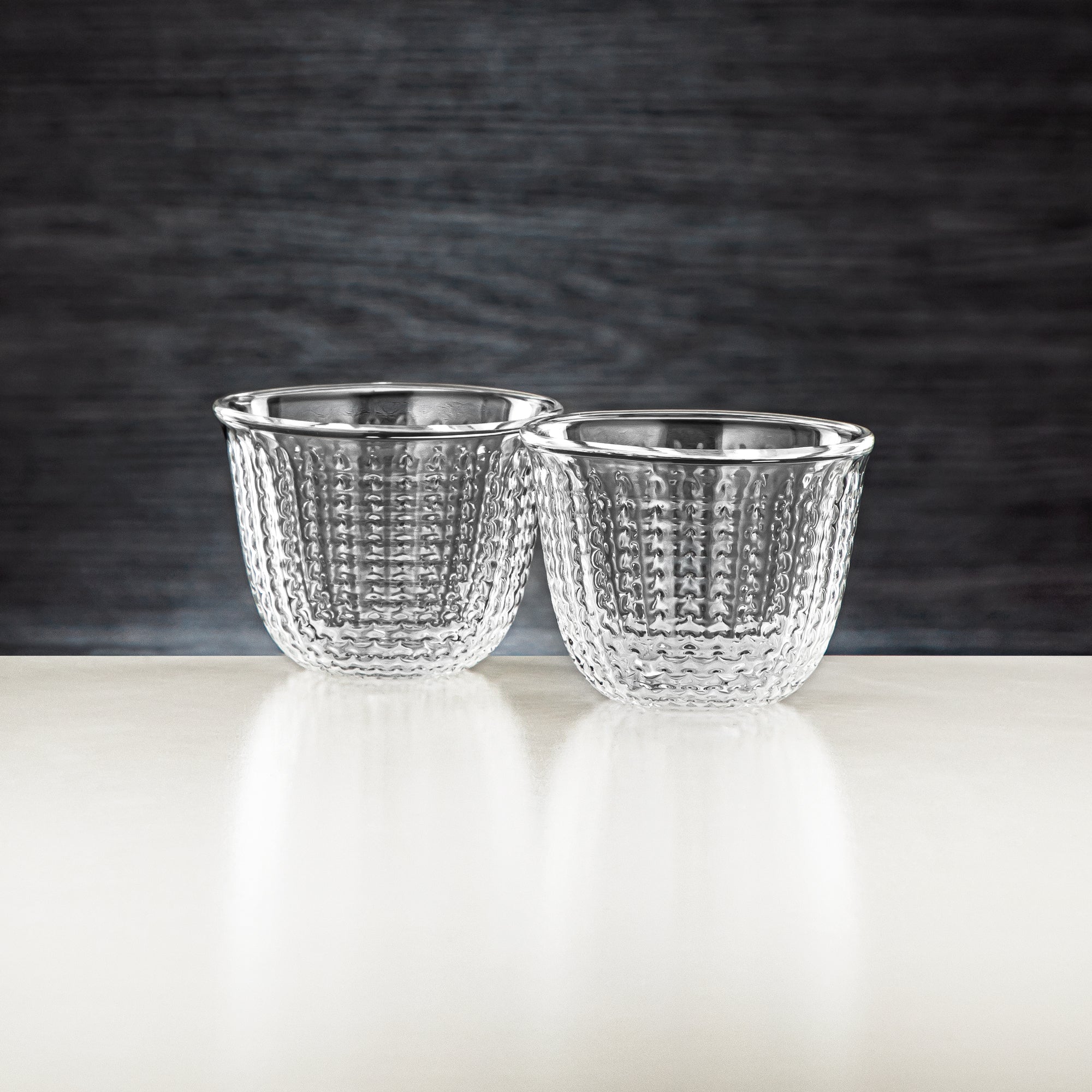 Almarjan 6 Pieces Double Wall Glass Cawa Cup - GLS0010105