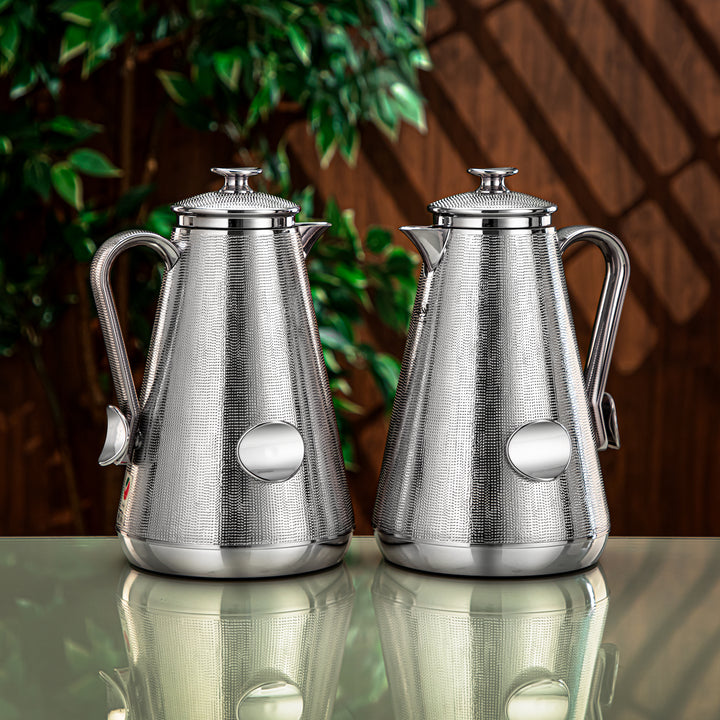 Almarjan 2 Pieces Vacuum Flask Set Silver - PZ-S