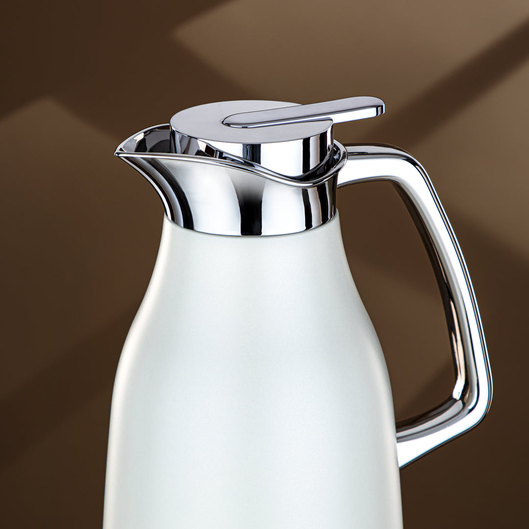 Almarjan 0.7 Liter Vacuum Flask Matt White & Silver - RGC-0700Q330YZC