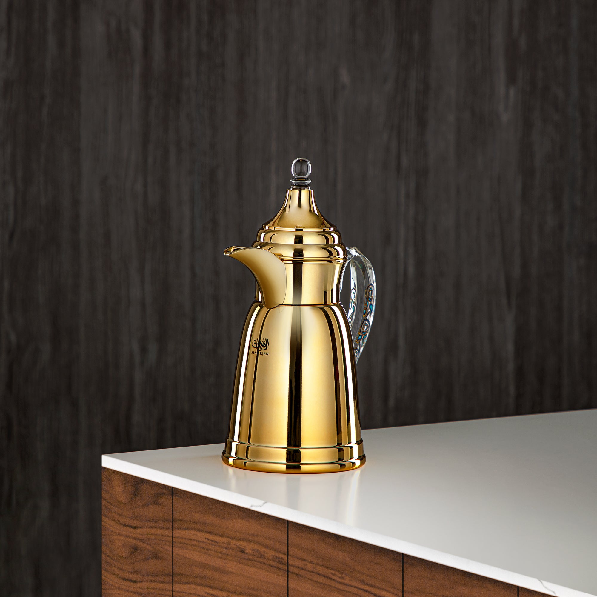المرجان 350 مل جدار مزدوج من ستانلس ستيل ذهبية - SM-2E02-035 G/BLU