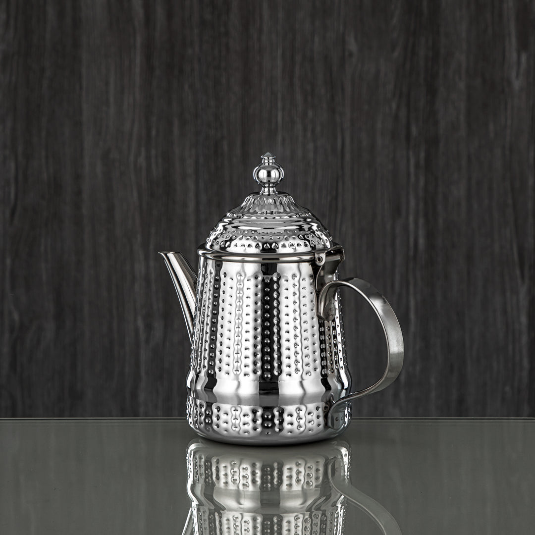 Almarjan 24 Ounce Barari Collection Stainless Steel Teapot Silver - STS0013046