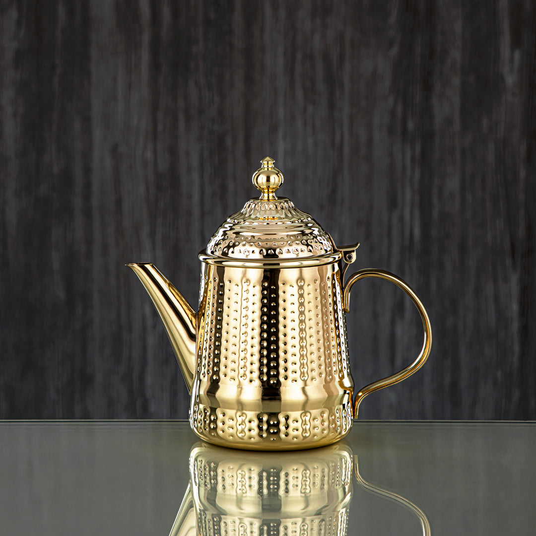 Almarjan 24 Ounce Barari Collection Stainless Steel Teapot Gold - STS0013051