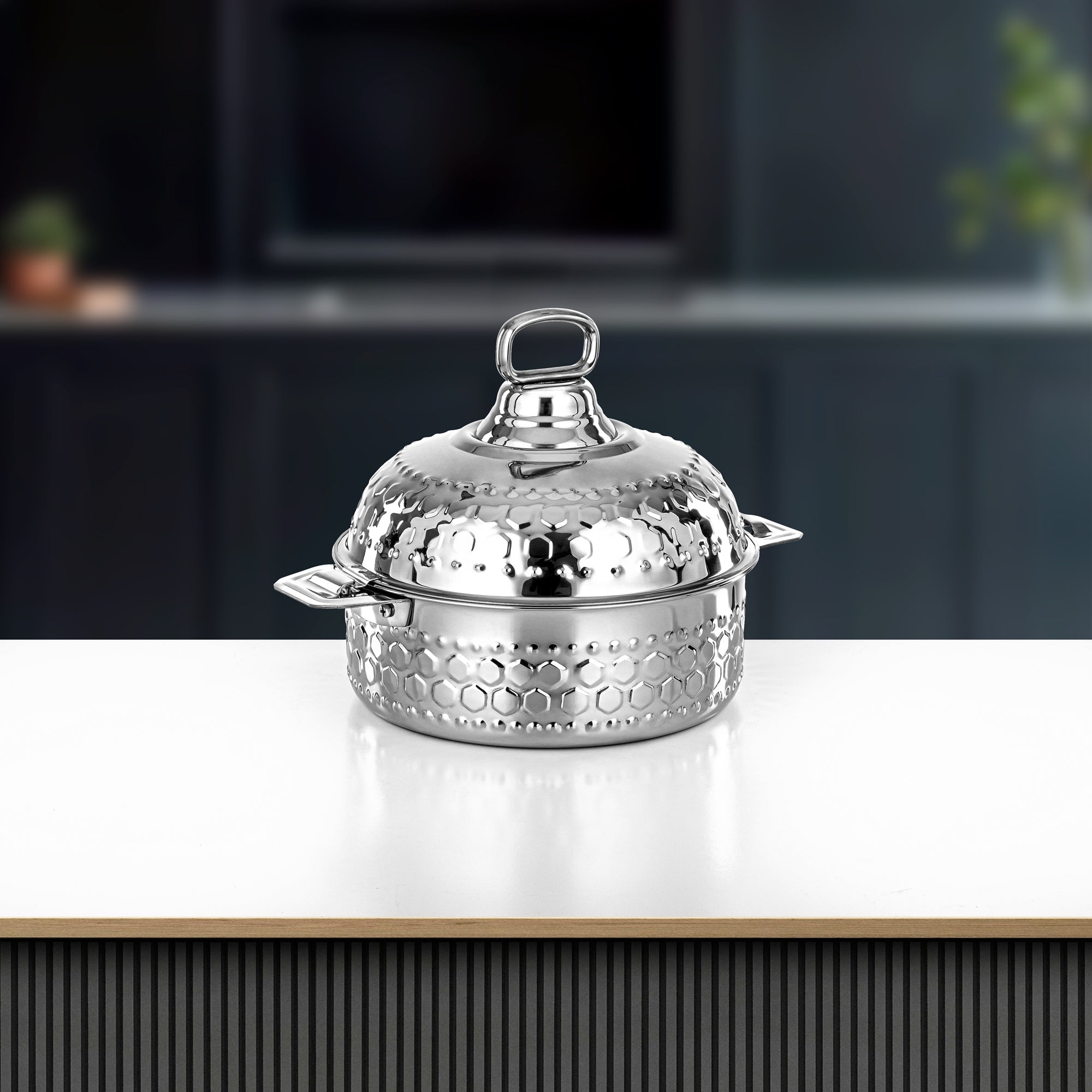 Almarjan Hot Pot 25cm Silver – Diwan Collection
