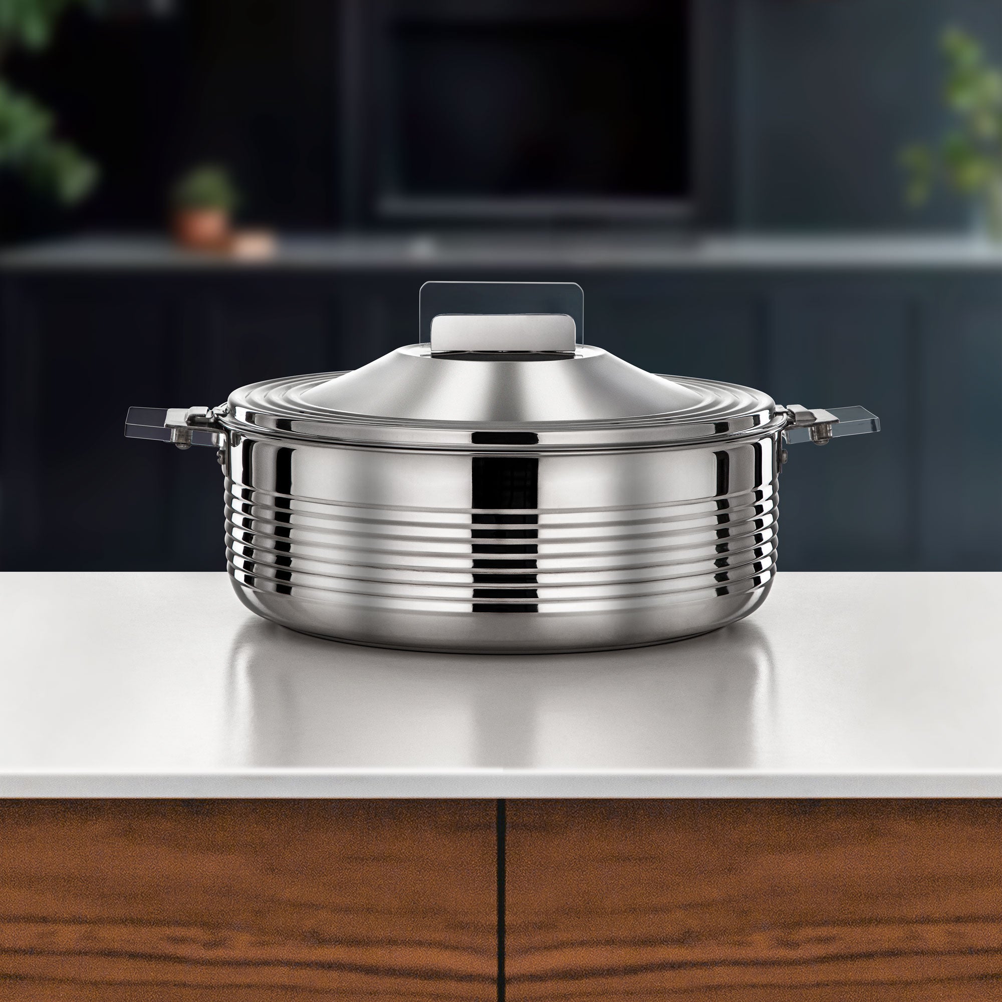 المرجان مهرة حرارات 8 لتر فضي (H25P3)