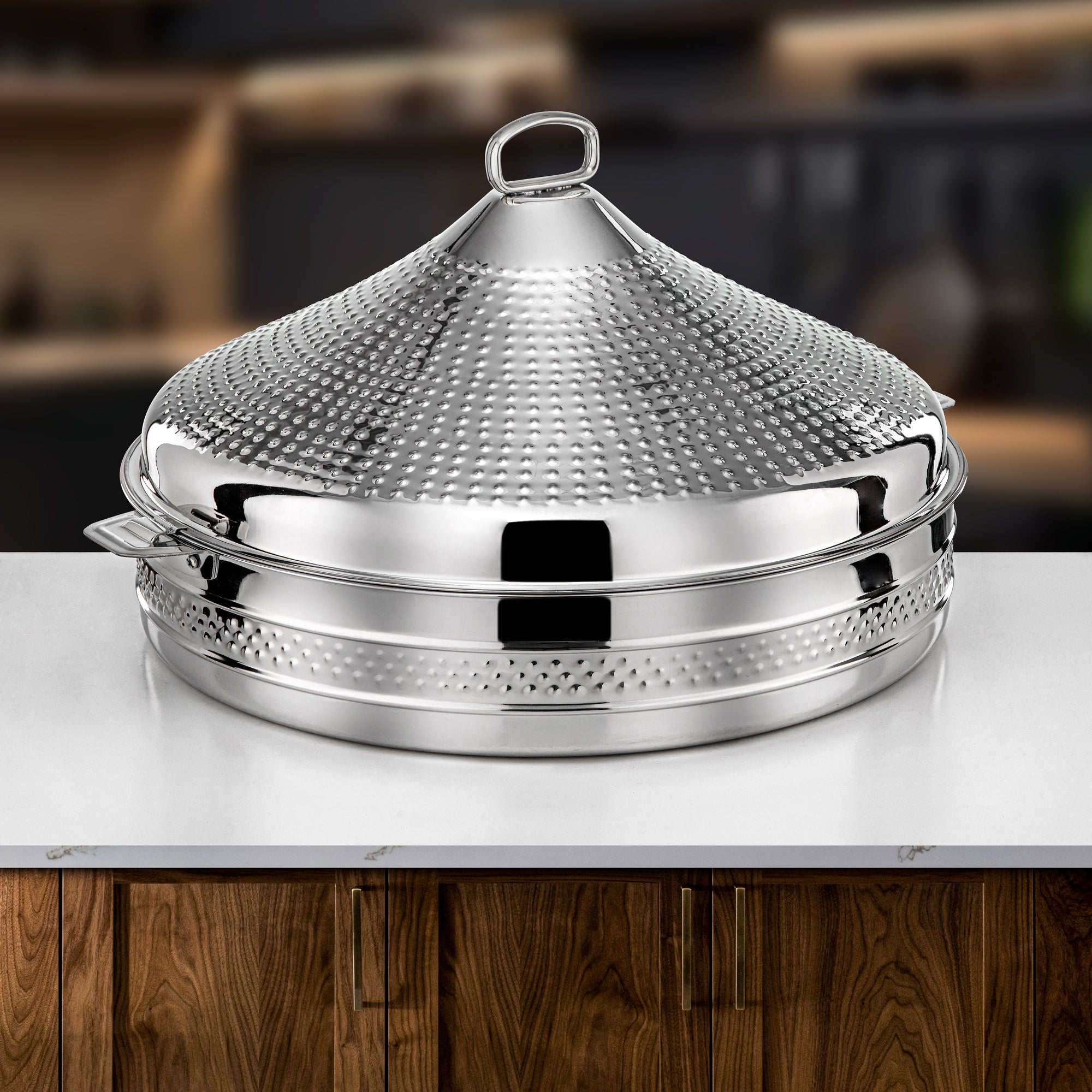 Almarjan Hot Pot Stainless Steel 50cm Silver – Abeer
