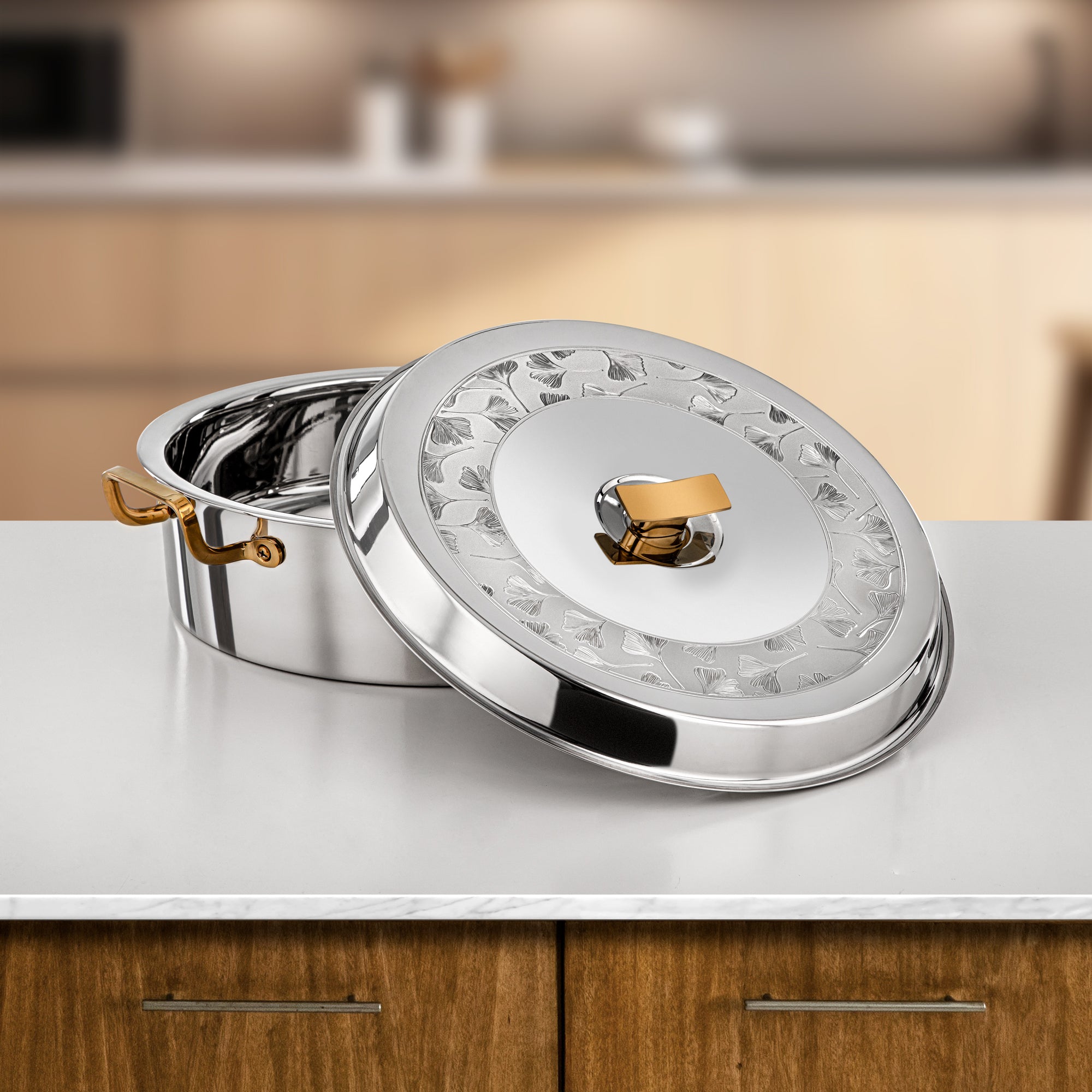 Almarjan Badr Hot Pot 35cm Silver & Gold