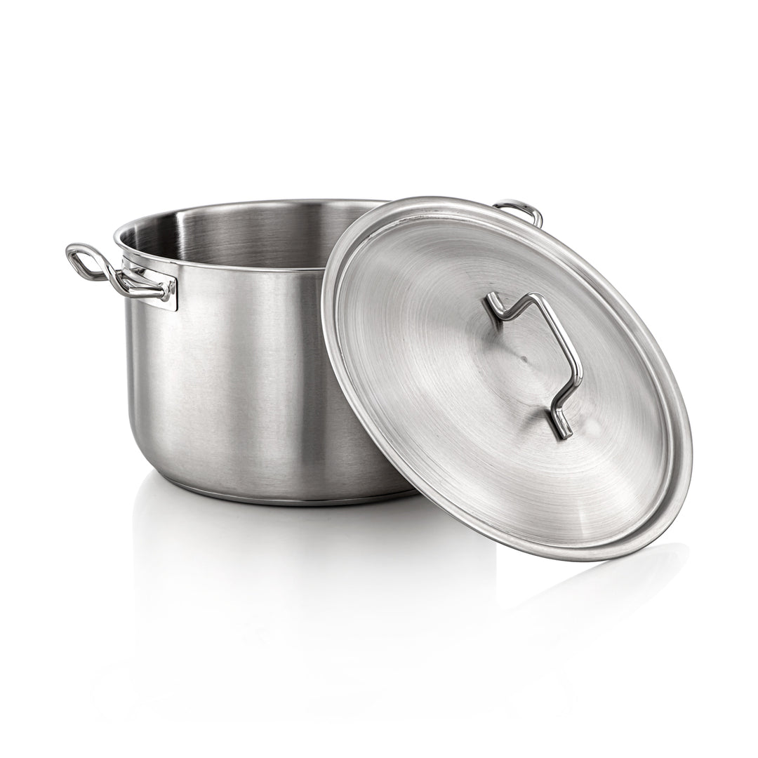 Almarjan 38 CM Professional Collection Stainless Steel Stock Cooking Pot - STS0299016