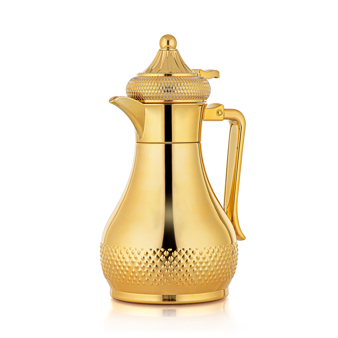 Almarjan 1 Liter Stainless Steel Vacuum Dallah Gold - SWT/D-100-G