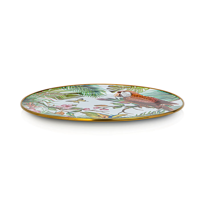 Almarjan 30 CM Tohfa Collection Enamel Serving Plate - 287421077