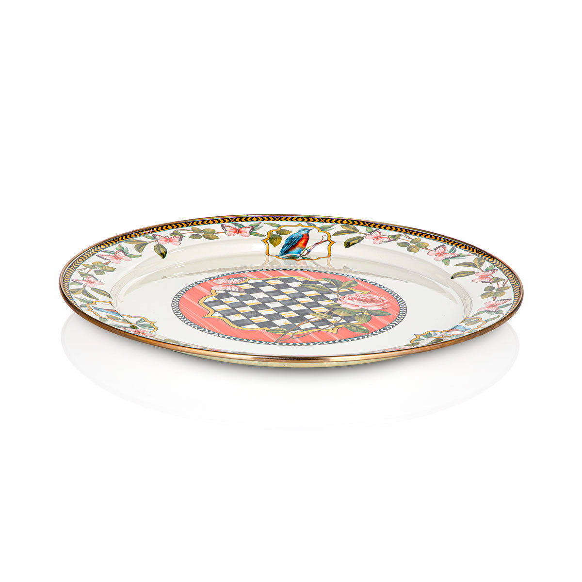 Almarjan 44 CM Tohfa Collection Enamel Tray - 287421100