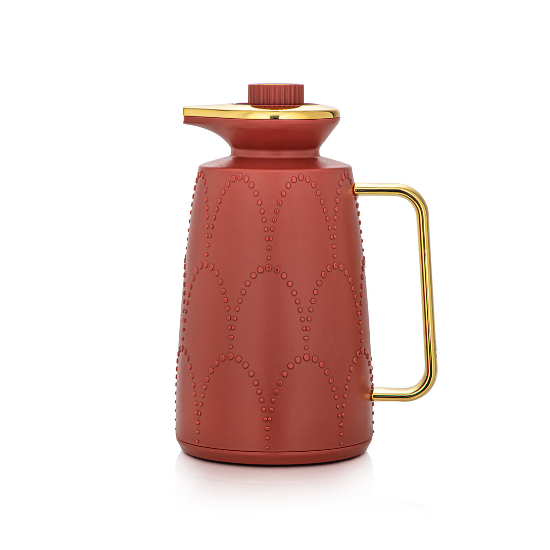 Almarjan 2 Pieces Vacuum Flask Set Red & Gold - 2C123AB-100 BKR/G