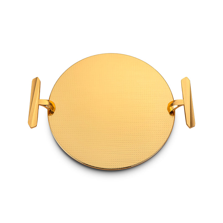 Almarjan 28 CM Round Serving Tray Gold HT210723