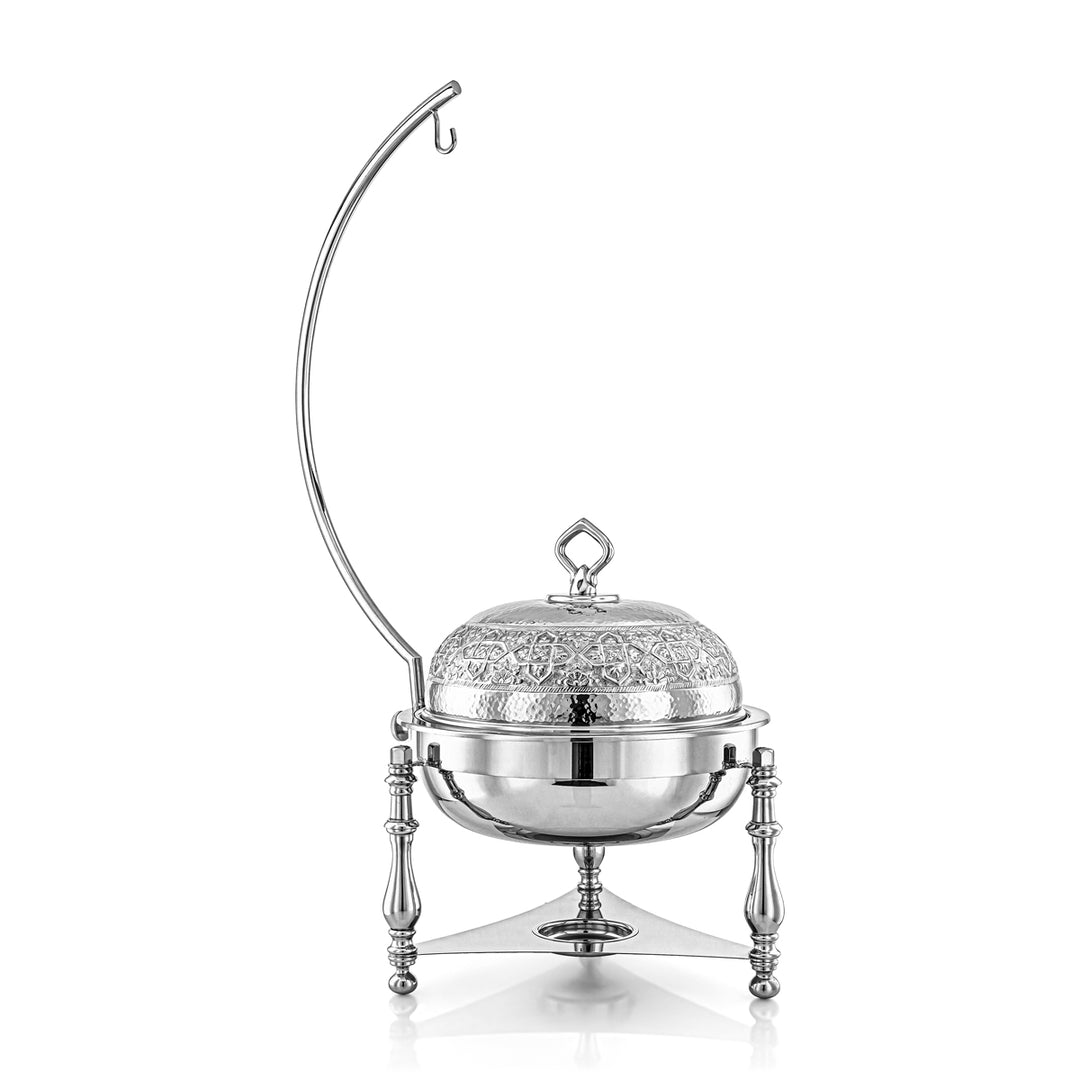 Almarjan 6 Liter Brass Chafing Dish Silver  - MD-2919A