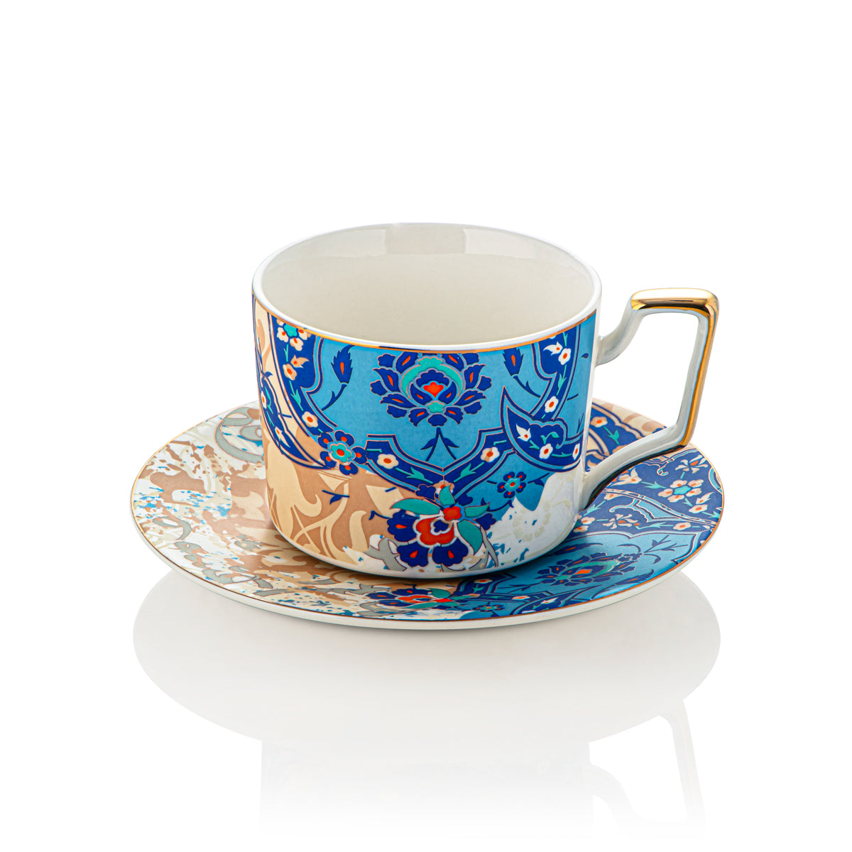 Almarjan 6 Pieces Fonon Collection Cup & Saucer - 3585