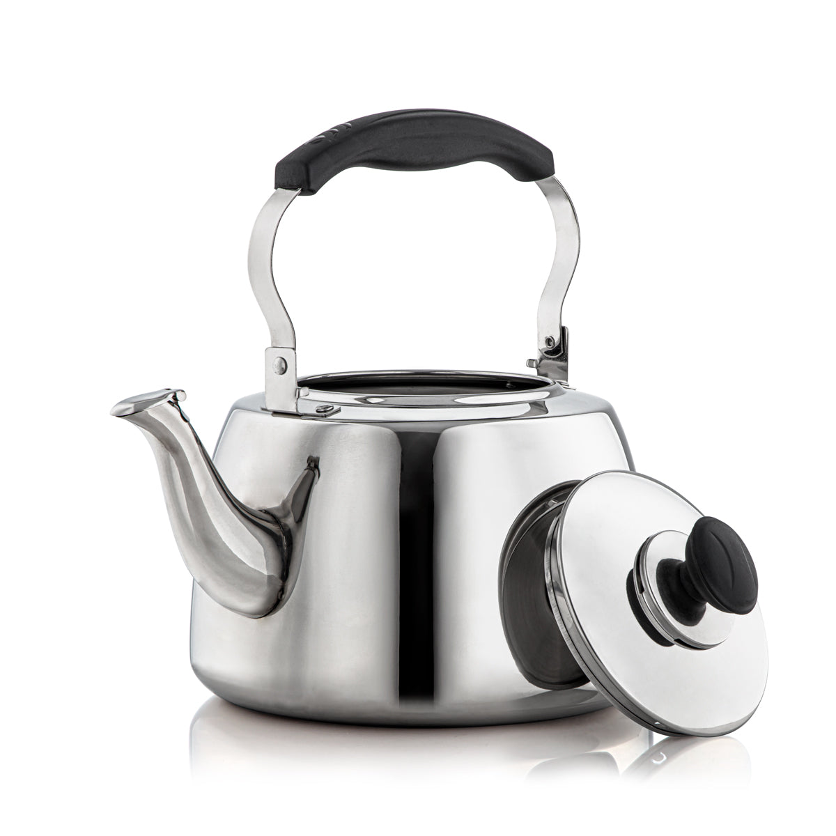 Almarjan 4.65 Liter Amani Collection Stainless Steel Whistling Kettle Silver - STS0010907