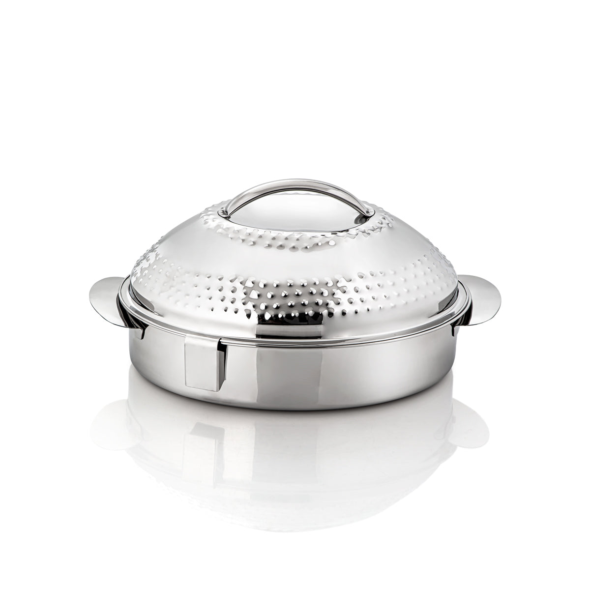 Almarjan 40 CM Marmar Collection Stainless Steel Hot Pot Silver - H20M26