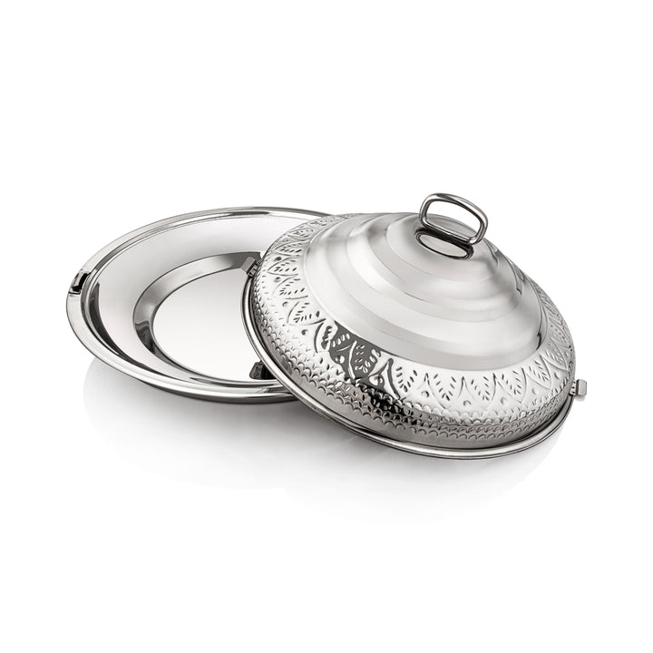 Almarjan 45 CM Abraj Collection Stainless Steel Hot Pot Silver - H22M59