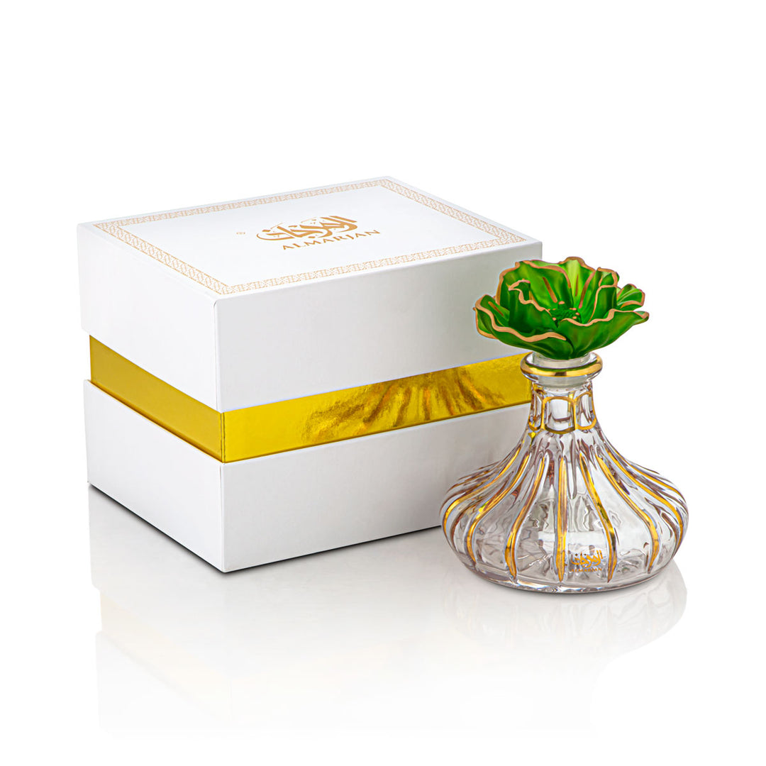 Almarjan 16 Tola Perfume Bottle - VR-HAM005-GG Green