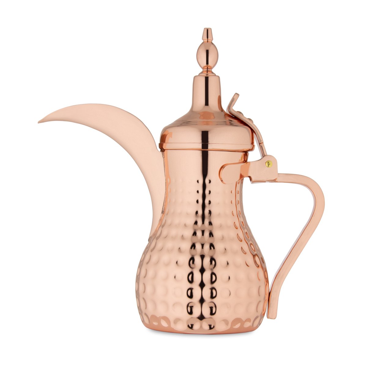 Almarjan 0.75 Liter Hammered Collection Stainless Steel Dallah Copper - STS0010559